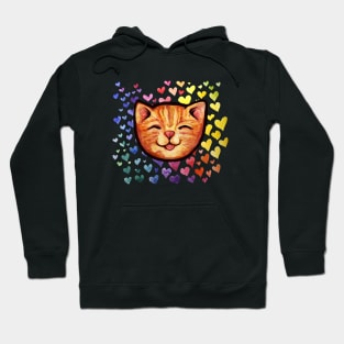 Happy Orange Cat Hoodie